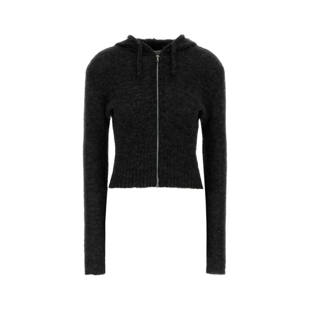 Our Legacy Women Charcoal Alpaca Blend Sweatshirt